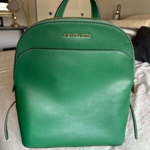 Michael Kors Backpack/Purse Medium Kelly Green